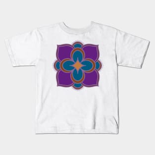 Purple Floral by Niibidoon Kids T-Shirt